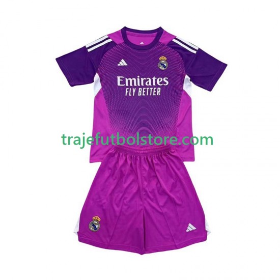 Camiseta 2ª Real Madrid Portero Niño 2025-2026 Manga Corta