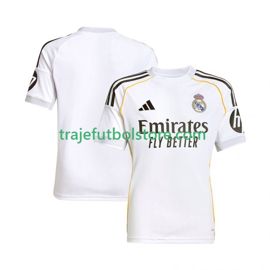 Camiseta 1ª Real Madrid Hombre 2025-2026 Manga Corta
