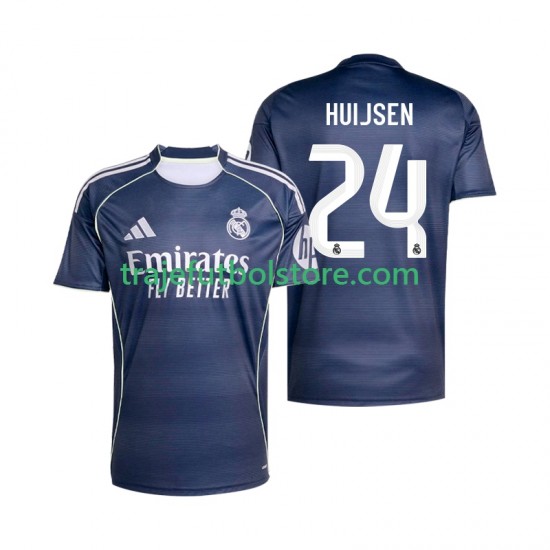 Camiseta 2ª Real Madrid Huijsen 24 Hombre 2025-2026 Manga Corta