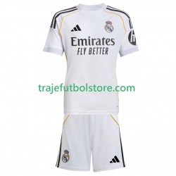 Camiseta 1ª Real Madrid Niño 2025-2026 Manga Corta