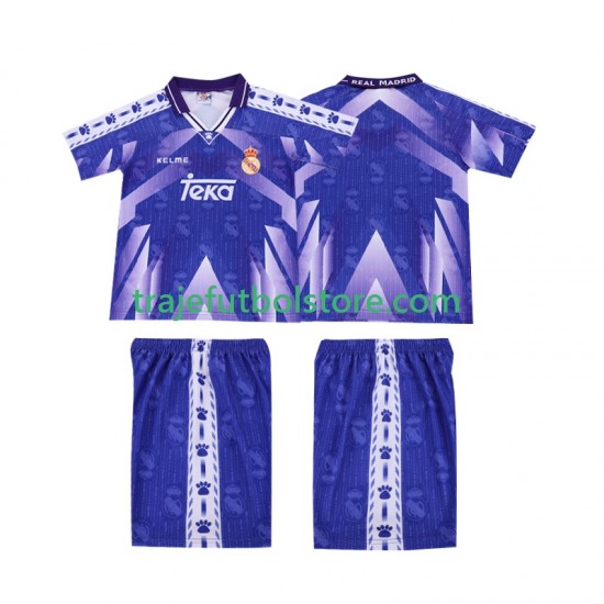 Camiseta 2ª Real Madrid 1996-1997 Retro Niño Manga Corta