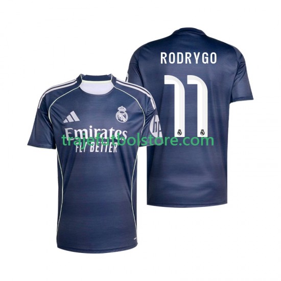 Camiseta 2ª Real Madrid Rodrygo 11 Hombre 2025-2026 Manga Corta