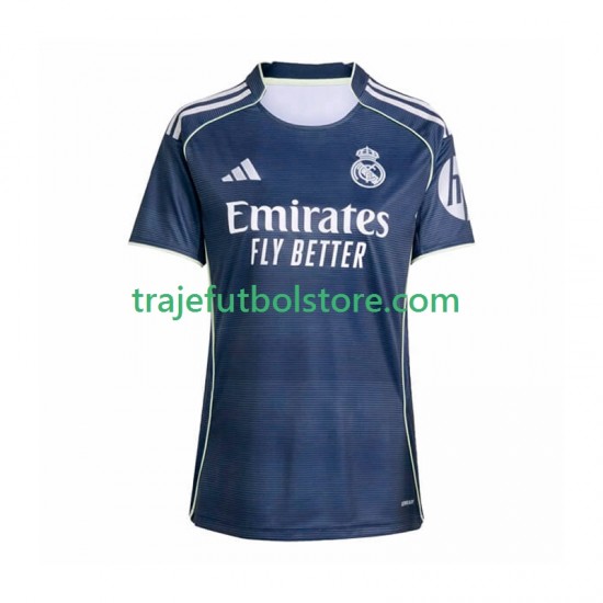 Camiseta 2ª Real Madrid Mujer 2025-2026 Manga Corta