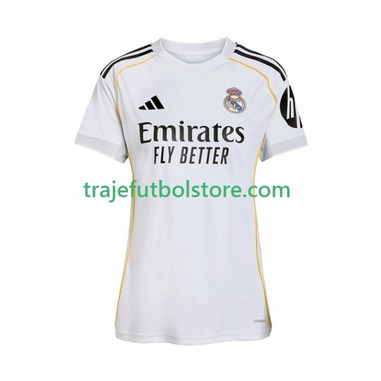Camiseta 1ª Real Madrid Mujer 2025-2026 Manga Corta