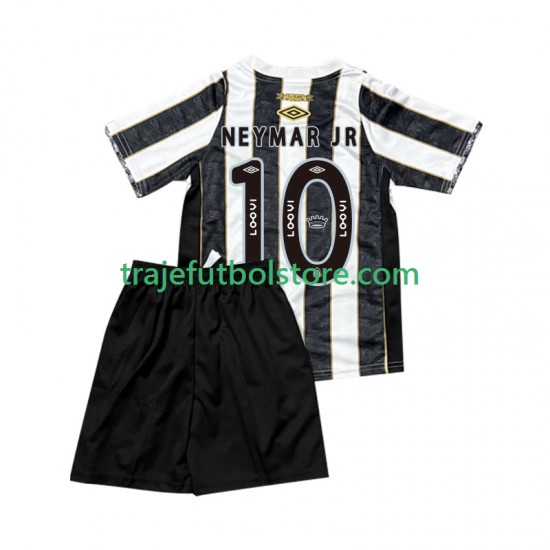 Camiseta 2ª Santos FC Neymar JR 10 Niño 2025-2026 Manga Corta