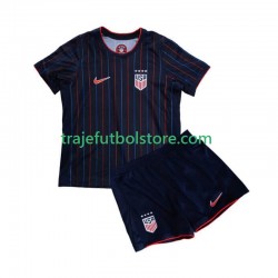 Camiseta 2ª Estados Unidos Niño 2025 Manga Corta
