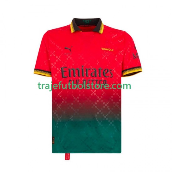 Camiseta 4ª AC Milan Portero Hombre 2024-2025 Manga Corta