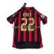 Camiseta 1ª AC Milan KAKA 8 2007 Retro Hombre 2006 Manga Corta