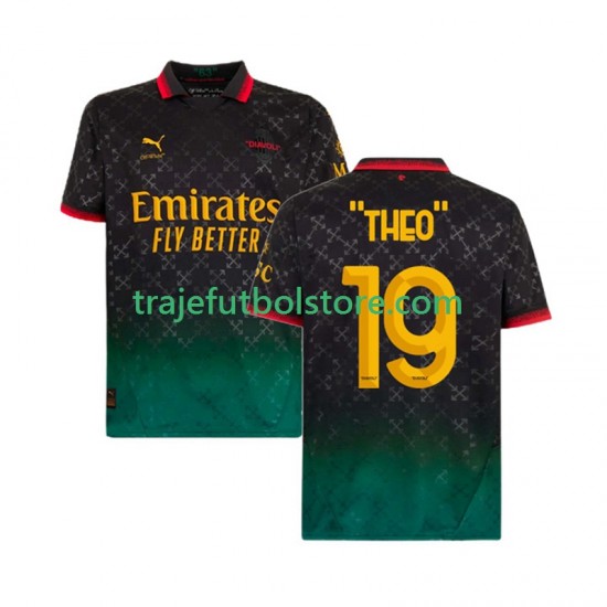 Camiseta 4ª AC Milan THEO 19 Hombre 2024-2025 Manga Corta