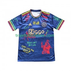 Camiseta 1ª AFC Ajax Bob Marley Special Blue Hombre 2025 Manga Corta