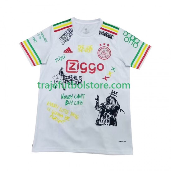 Camiseta 1ª AFC Ajax Bob Marley Special Hombre 2025 Manga Corta