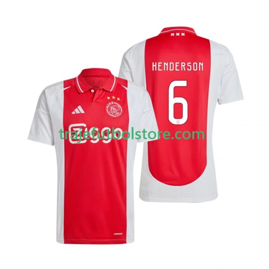 Camiseta 1ª AFC Ajax Henderson 6 Hombre 2024-2025 Manga Corta