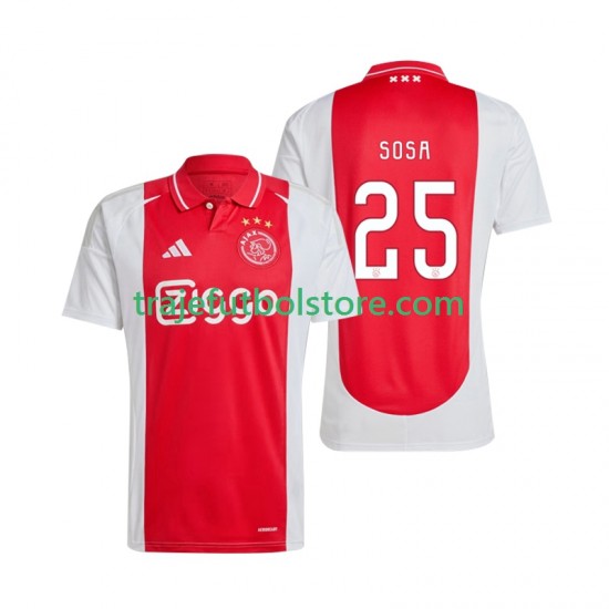 Camiseta 1ª AFC Ajax Wout Weghorst 25 Hombre 2024-2025 Manga Corta