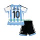 Camiseta 1ª Argentina Maradona 10 Retro Niño 2006 Manga Corta