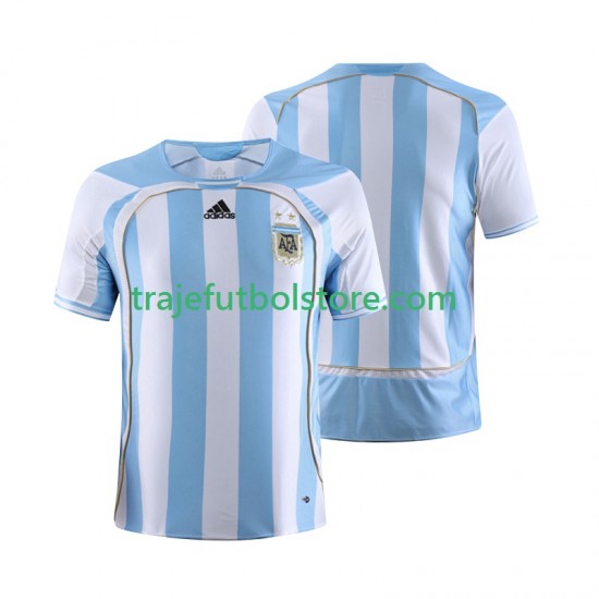 Camiseta 1ª Argentina Retro Hombre 2006 Manga Corta