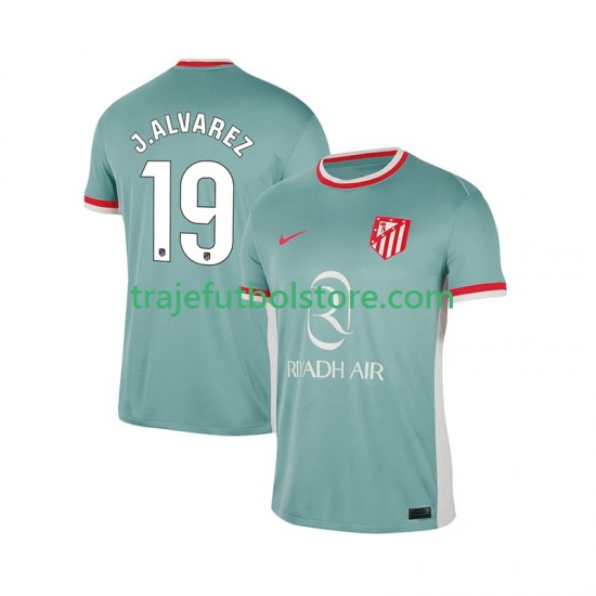 Camiseta 2ª Atlético Madrid Julian Alvarez 19 Hombre 2024-2025 Manga Corta