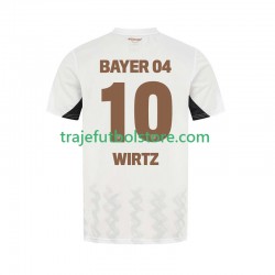 Camiseta 2ª Bayer 04 Leverkusen Florian Wirtz 10 Hombre 2024-2025 Manga Corta