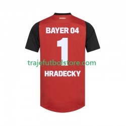 Camiseta 1ª Bayer 04 Leverkusen HRADECKY 1 Hombre 2024-2025 Manga Corta