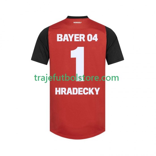 Camiseta 1ª Bayer 04 Leverkusen HRADECKY 1 Hombre 2024-2025 Manga Corta