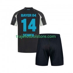 Camiseta 3ª Bayer 04 Leverkusen Patrik Schick 14 Niño 2024-2025 Manga Corta