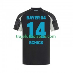 Camiseta 3ª Bayer 04 Leverkusen Patrik Schick 14 Hombre 2024-2025 Manga Corta