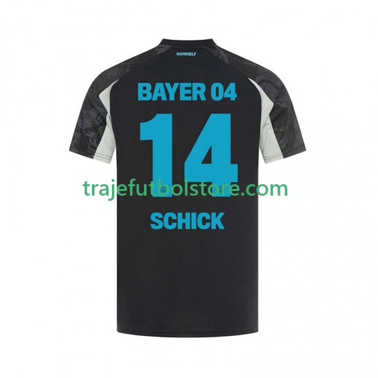 Camiseta 3ª Bayer 04 Leverkusen Patrik Schick 14 Hombre 2024-2025 Manga Corta