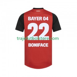 Camiseta 1ª Bayer 04 Leverkusen Victor Boniface 22 Hombre 2024-2025 Manga Corta