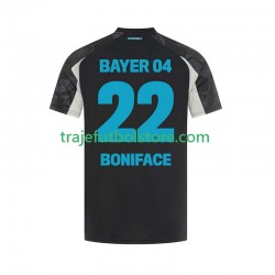 Camiseta 3ª Bayer 04 Leverkusen Victor Boniface 22 Hombre 2024-2025 Manga Corta