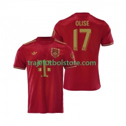 Camiseta 1ª Bayern de Múnich 125th Anniversary Michael Olise 17 Red Hombre 2024-2025 Manga Corta