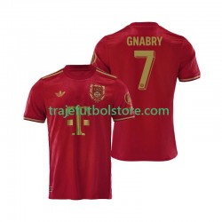 Camiseta 1ª Bayern de Múnich 125th Anniversary Serge Gnabry 7 Red Hombre 2024-2025 Manga Corta