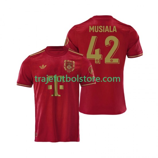 Camiseta 1ª Bayern de Múnich Jamal Musiala 42 125th Anniversary Red Hombre 2024-2025 Manga Corta