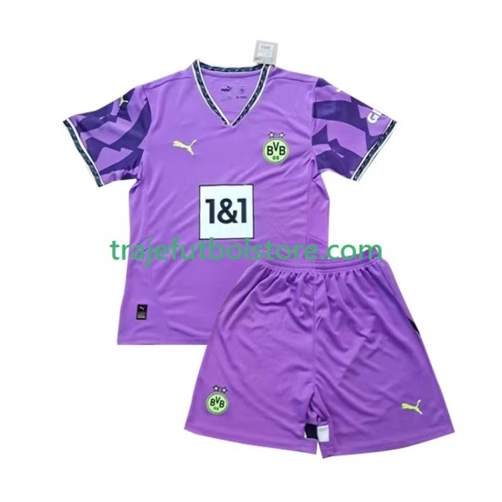 Camiseta 1ª Borussia Dortmund Special Portero Niño 2024-2025 Manga Corta