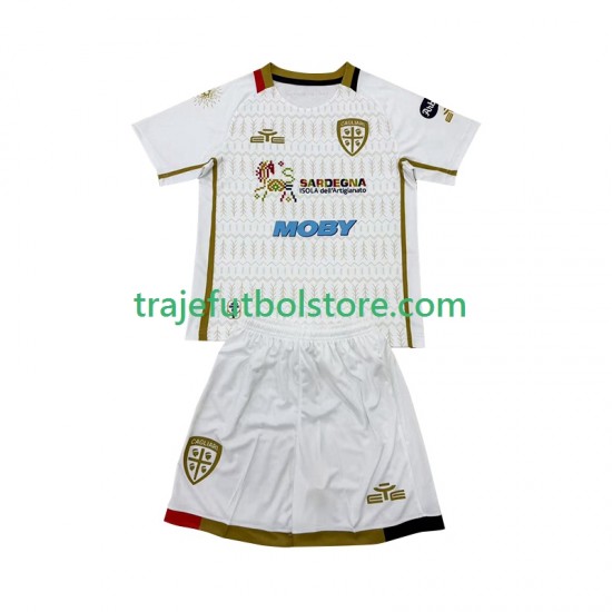Camiseta 2ª Cagliari Niño 2024-2025 Manga Corta