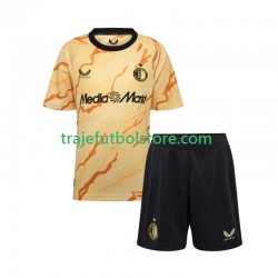 Camiseta 4ª Feyenoord Rotterdam Niño 2024-2025 Manga Corta