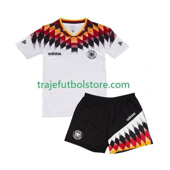 Camiseta 1ª Alemania Retro Niño 1994 Manga Corta