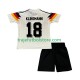 Camiseta 1ª Alemania Klinsmann 18 1990 Retro Niño Manga Corta
