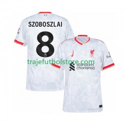 Camiseta 3ª Liverpool Szoboszlai 8 Hombre 2024-2025 Manga Corta