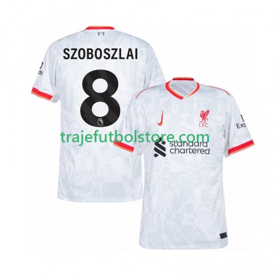 Camiseta 3ª Liverpool Szoboszlai 8 Hombre 2024-2025 Manga Corta