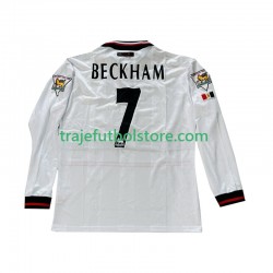 Camiseta 2ª Manchester United Beckham 7 Retro Hombre 1998 1999 ML
