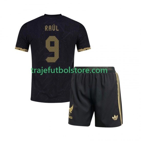 Camiseta 1ª México Raul Jimenez 9 Gold Cup Niño 2025 Manga Corta