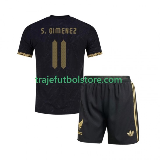 Camiseta 1ª México Santiago Gimenez 11 Gold Cup Niño 2025 Manga Corta