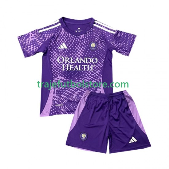 Camiseta 1ª Orlando City SC Niño 2025 Manga Corta