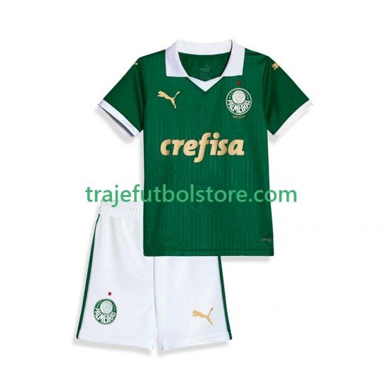 Camiseta 1ª Palmeiras Niño 2024 Manga Corta