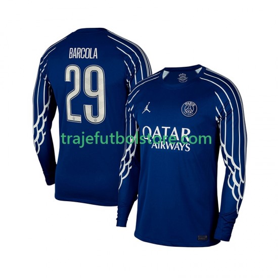 Camiseta 4ª Paris Saint-Germain Bradley Barcola 29 Hombre 2024-2025 ML