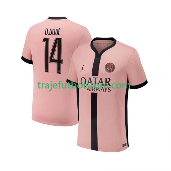 Camiseta 3ª Paris Saint-Germain Desire Doue 14 Hombre 2024-2025 Manga Corta