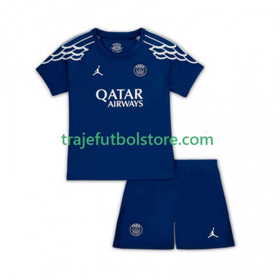 Camiseta 4ª Paris Saint-Germain Niño 2024-2025 Manga Corta