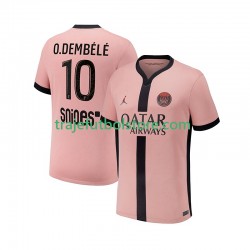 Camiseta 3ª Paris Saint-Germain Ousmane Dembele 10 Hombre 2024-2025 Manga Corta