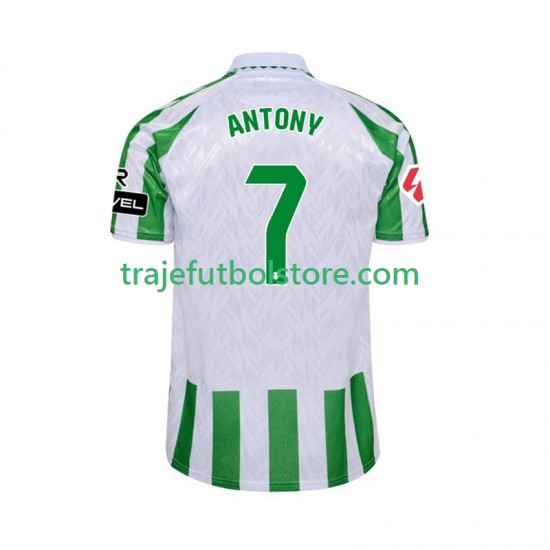 Camiseta 1ª Real Betis ANTONY 7 Hombre 2024-2025 Manga Corta