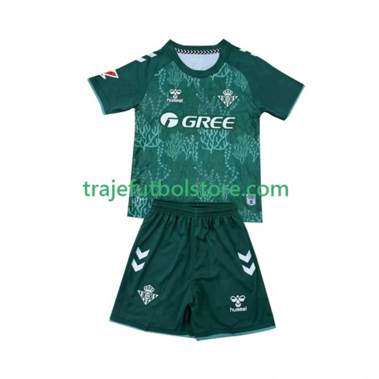 Camiseta 1ª Real Betis Sustainability Niño 2024-2025 Manga Corta