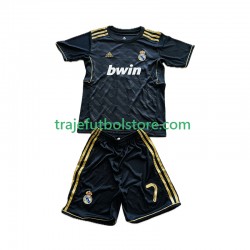 Camiseta 2ª Real Madrid Cristiano Ronaldo 7 2012 Retro Niño 2011 Manga Corta